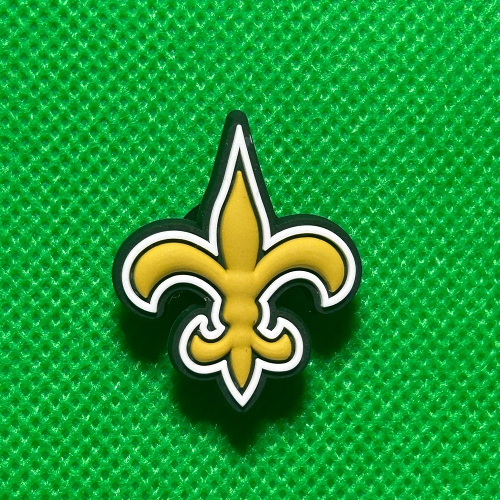 🌼 (5/$10 or 10/$15) NEW “NFL” Fun Croc Shoe Charm Collection NFL Saints